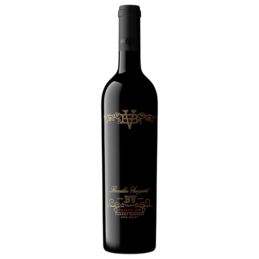 A bottle of Reserve Clone 169 Rutherford Cabernet Sauvignon.