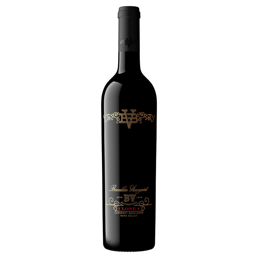 A bottle of Reserve Clone 4 Rutherford Cabernet Sauvignon.