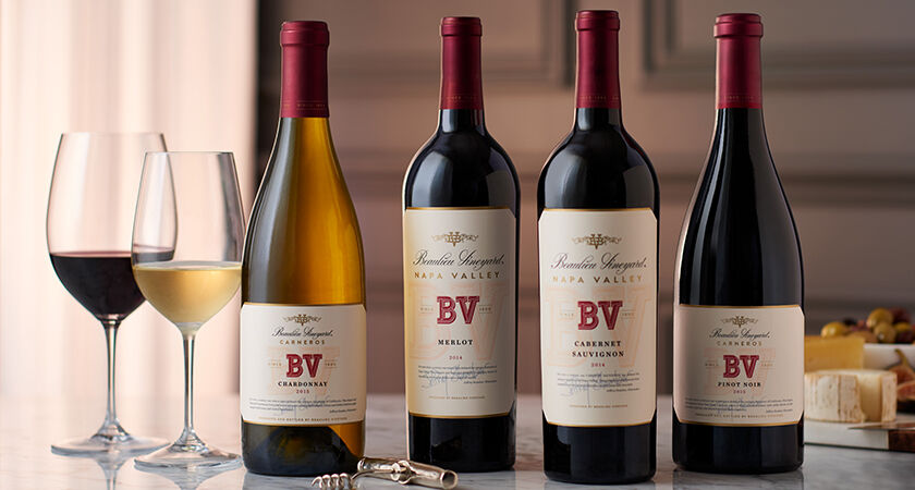 BV Carneros Chardonnay, Napa Valley Merlot, Napa Valley Cabernet Sauvignon, & Carneros Pinot Noir