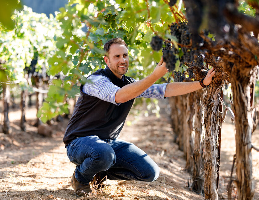 Winemaker Trevor Durling in BV Vineyard