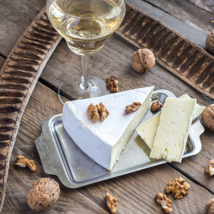 Chardonnay and Triple Creme Brie