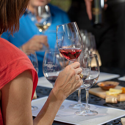 Wine Flight in BV Tasting Room