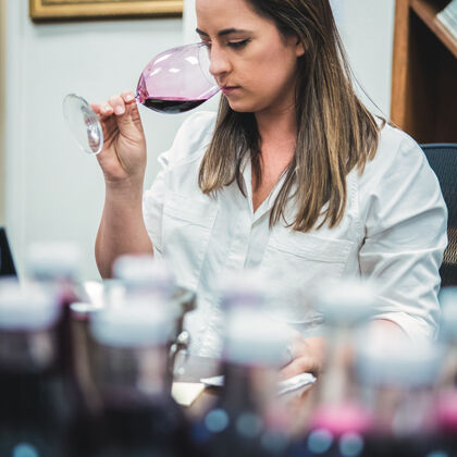 Tasting Wines in the Lab