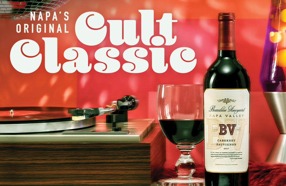 BV Cabernet Sauvignon and Record Player