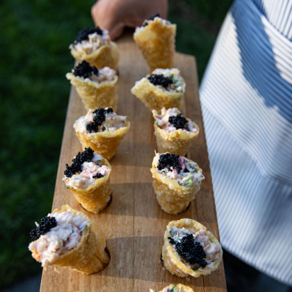 2020 Georges de Latour release party appetizer