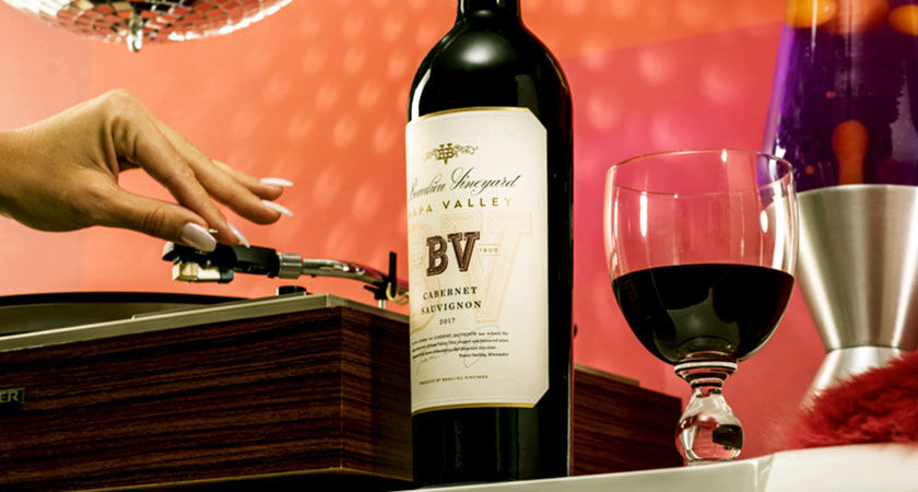 BV Cabernet Sauvignon and Record Player