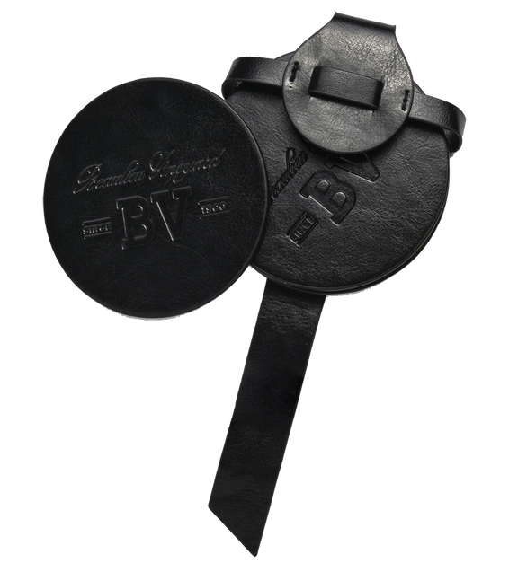 Beaulieu Vineyard Branded Black Leather Coasters