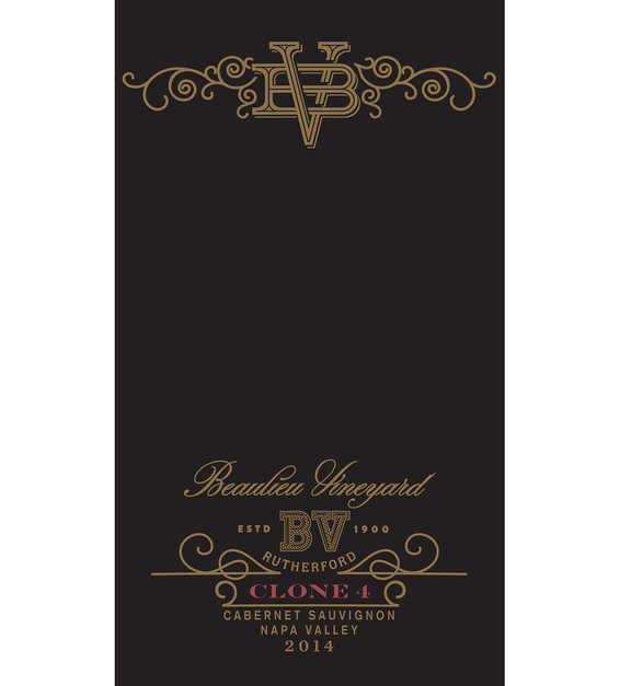 2014 Beaulieu Vineyard Reserve Clone 4 Rutherford Cabernet Sauvignon Front Label