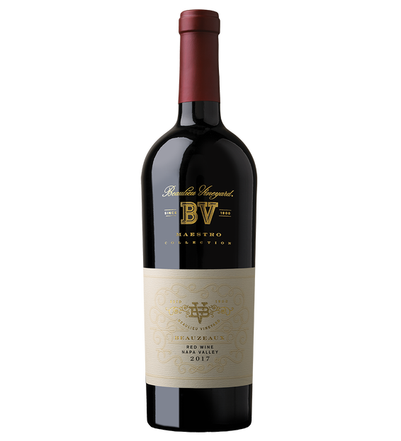 2017 Beaulieu Vineyard Maestro Beauzeaux Red Wine Bottle Shot