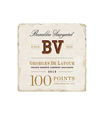 2019 Georges de Latour 100 Point Memorabilia Stone Coaster, image 1