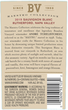 2019 Beaulieu Vineyard Maestro Rutherford Sauvignon Blanc Back Label, image 3