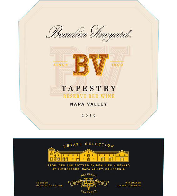 2015 Beaulieu Vineyard Tapestry Red Blend Front Label