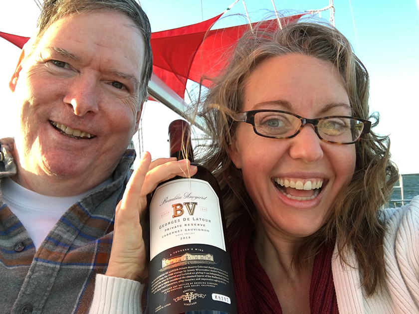 Laura and Partner with Georges de Latour Private Reserve Cabernet Sauvignon